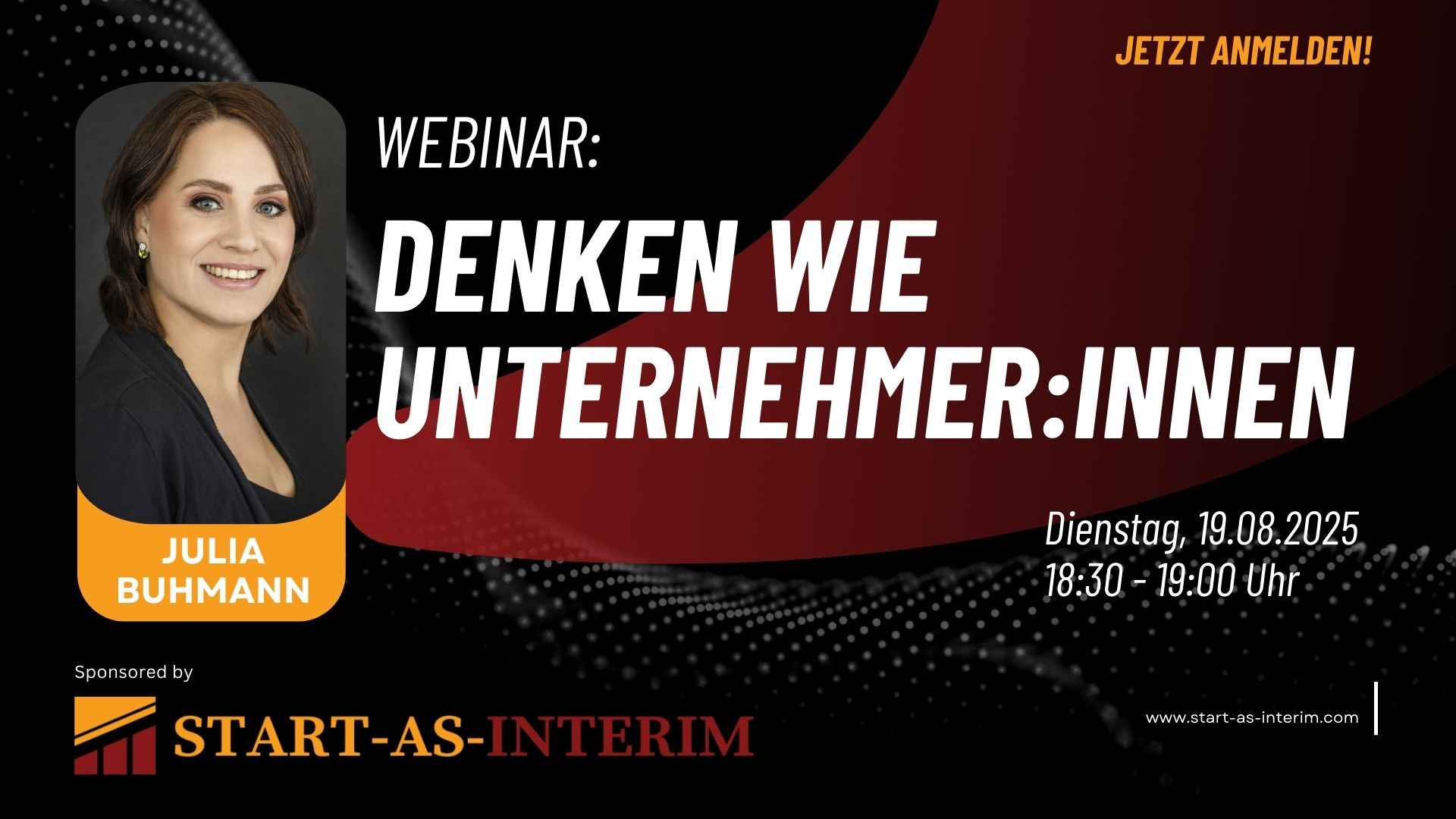 Kostenfreies Webinar: „Denken wie Unternehmer:innen“ mit Julia Buhmann (Crestivia GmbH)